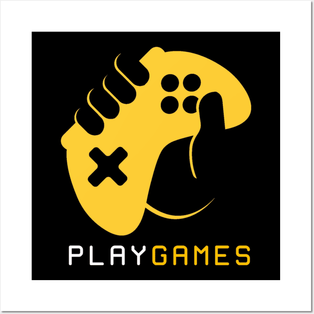 Play games Wall Art by GAMINGQUOTES